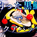 焚き火で釣った魚をオシャレに料理してみた
