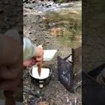 #shorts camp food ズボラキャンプ飯[ソロキャンプ] 山の野営地でカレーライス🍛