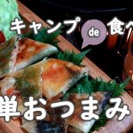 【キャンプ飯】キャンプで食べたい簡単おつまみレシピ！３種のぺったんこ春巻き
