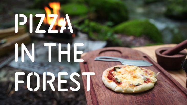 YOKA［キャンプ料理010］ダブルパンで生地から作ったピザを焼きました。