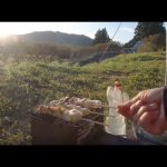 「おすすめB6君」で焼き鳥焼いてる まったり キャンプ風景 編 B6 焚火台 キャンプ風景 キャンプ雰囲気動画