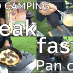 【キャンプ飯】キャンプ　朝食　簡単　パンケーキ