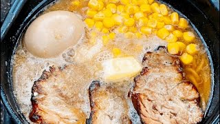 飯テロ！キャンプで作る激うま焦がし味噌ラーメン！