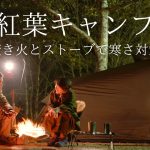 【夫婦キャンプ】紅葉キャンプ キャンプおすすめ石油ストーブで寒さ対策 お籠りキャンプ vlog