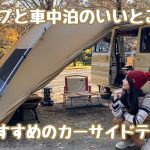 冬キャンプにおすすめのカーサイドテント泊！キャンプと車中泊のいいとこ取りで快適に過ごせるグッズ紹介