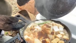 UDON 美味しいうどんが出来ました！【キャンプ飯】#camp #cooking #japan #キャンプ飯