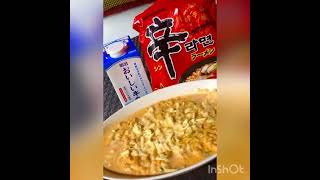 ソロキャンプ飯は辛ラーメンカルボナーラ