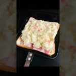 【HSM】ポテサラベーコンチーズホットサンド　#shorts #キャンプ飯 #簡単レシピ  #朝食