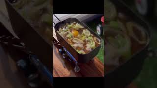 【メスティン煮込みうどん】少ない材料で簡単調理！簡単キャンプ飯！