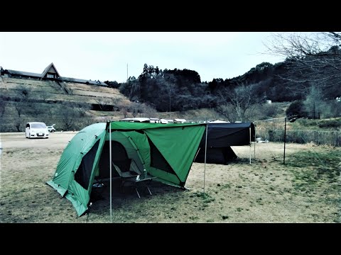ユウカズロウテントで耐水圧実験どしゃ降りキャンプ【テントバカ】