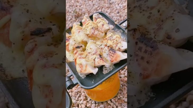 【キャンプ飯】焼き上がりを見て！最強おつまみレシピ！！#shorts