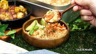 【キャンプ飯】メスティンでトマトモッツァレラごはん