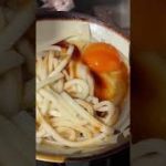 🏕裏山キャンプ / 焚き火で釜玉うどん