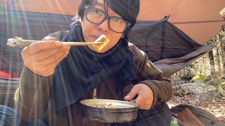 【サバ缶を煮た“つけ蕎麦”がキャンプの朝に絶品過ぎた〜キャンプ飯2品〜】