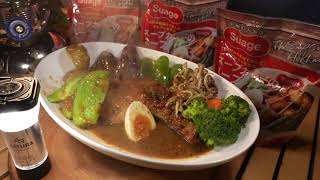 キャンプでSuageのスープカレー
