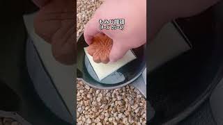 【キャンプ飯】もみじ饅頭にチーズをぶっかけアレンジ！ #shorts