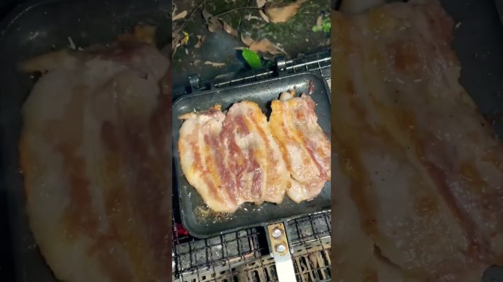 多分すごく簡単な豚バラチーズ【キャンプ飯】 #shorts