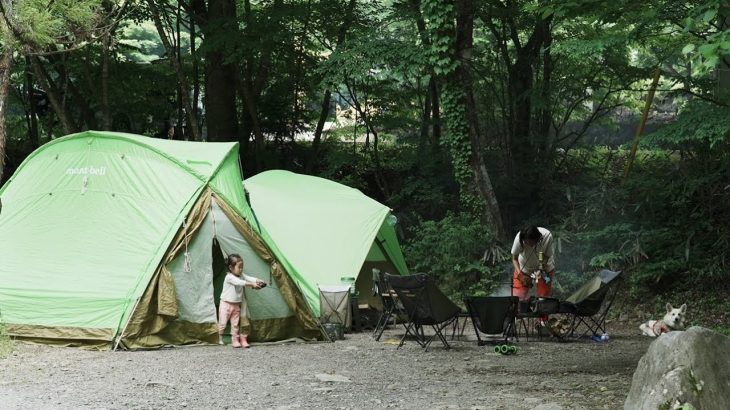 【ファミリーキャンプ】アイデア満載モンベルテントで快適空間🏕お子様も安全キャンプスタイル🔥