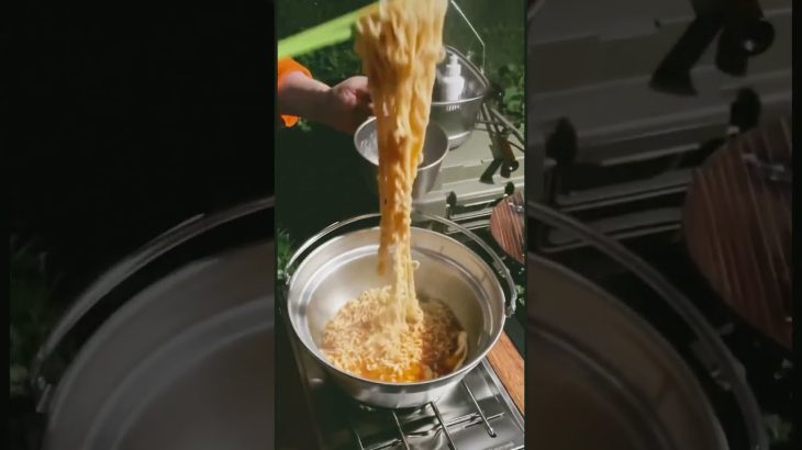 今日のCAMP‼️【 〆のラーメン 】#Shorts