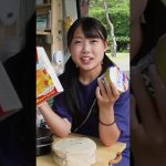 #Shorts【奈良県】谷瀬の吊り橋とつり橋の里キャンプ場でヒカキンさんもオススメのスーパーカップ蒸しパンを作る【日本一周女子ひとり車中泊旅Vlog】ダイジェスト