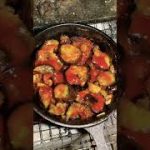 【キャンプ飯】焼くだけで簡単なナスとチーズのつまみ【茄子農家】 #shorts