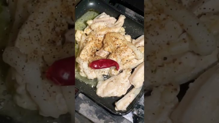 【キャンプ飯】焼くだけ簡単なやげん軟骨のつまみ【シンプルに旨い】 #shorts