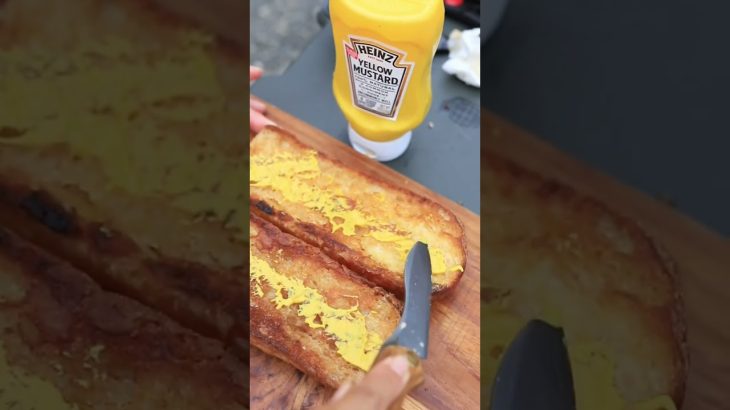 【キャンプ飯テロ】えなみぃるさんのキューバサンド！#shorts #キャンプ #camp #キャンプ部 #キャンプ飯 #ソトレシピ #ソロキャンプ #ホットサンドメーカー #キューバサンド #飯テロ