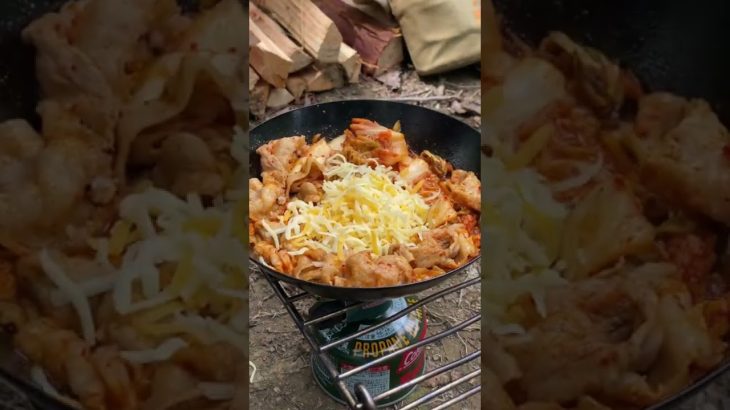 【ズボラキャンプ飯】チーズタッカルビ‼︎