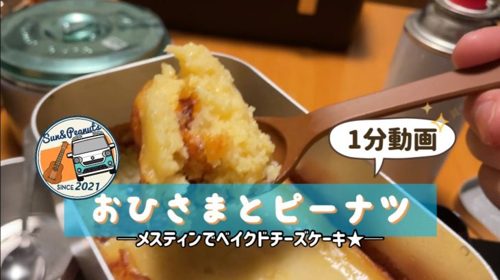 【レシピ】メスティン×タフまるJr.でベイクドチーズケーキ