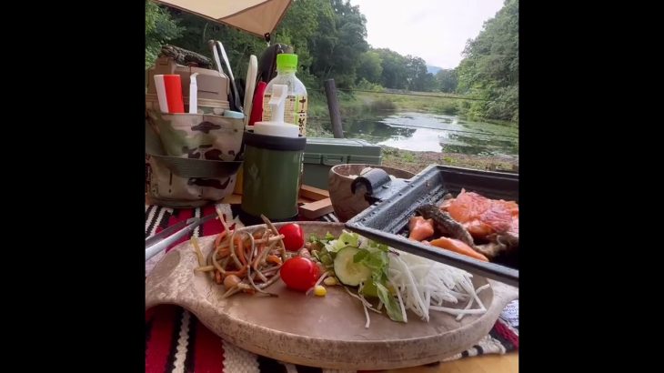 【#shorts 】ある日のキャンプ飯・朝ごはん#キャンプ飯#キャンプ#アウトドア