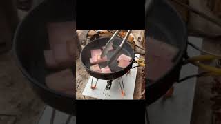 shorts キャンプ 2022 #4 ベーコンとオニオンスープのパスタ