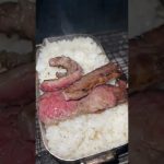【キャンプ飯】山で深夜にひとり焼肉 #shorts