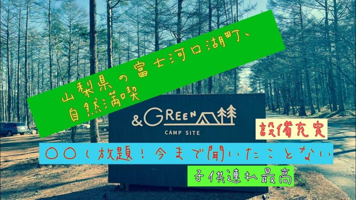 【キャンプ場🏕】超おすすめ！混む前に急げ💨◯◯だけでもやる価値あり　#キャンプ #やまなし