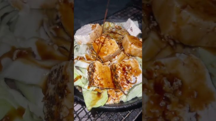 さくら鍋たべるぞ〜！！【冬キャンプ飯】 #shorts