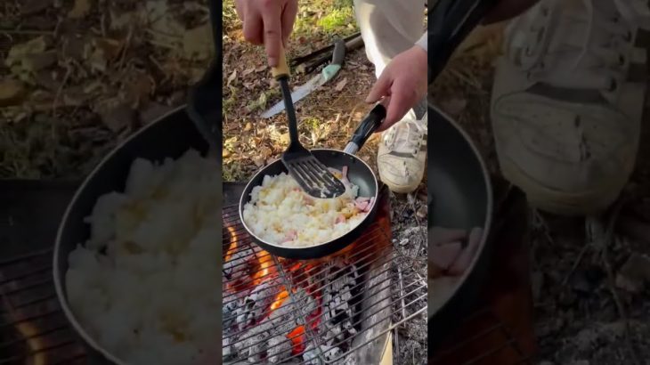 キャンプ飯 炒飯