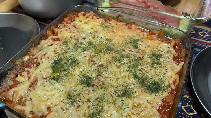 耐熱皿調理！オーブンだけでペンネグラタン【プラベキャンプ場と猫と糖尿病食】茹で工程ナシ！【週末里山料理VLOG】