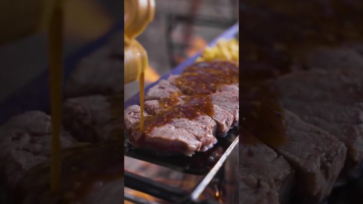 【キャンプ飯】肉好きにはたまらない！！ #キャンプ #焚き火 #camping