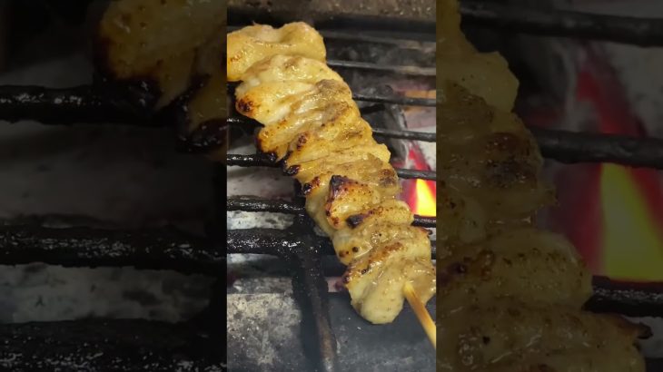 メタボパパの本業《首かわ》 #飯テロ #キャンプ飯 #焼き鳥 #肉 #asmr #yakitori #炭火焼き#shorts