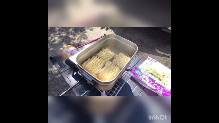 【キャンプ飯】袋麺で、焼きラーメン！【うめど！】