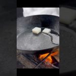 【キャンプ飯】焚き火ステーキとビールで至福