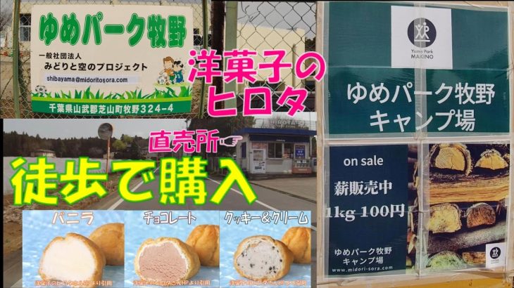 【ゆめパーク牧野キャンプ場】徒歩で『ヒロタのシューアイス』が買えて、成田空港の飛行機が見える『天然芝のキャンプ場』