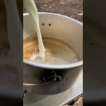 サッポロ一番しおラーメンでカルボナーラ　#キャンプ飯