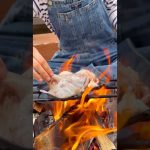 ワタまで食べるイカの姿焼き🦑#キャンプ飯#ソロキャンプ飯#キャンプ #ソロキャンプ#アウトドアキャンプ #camping #焚き火キャンプ飯#みんなのキャンプ #焚き火料理#レシピ#料理