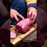 【キャンプ飯】いつかのコストコタン捌いて焼いちゃいます #キャンプ #キャンプ飯 #cooking #ソロキャンプ #shorts  #焚き火