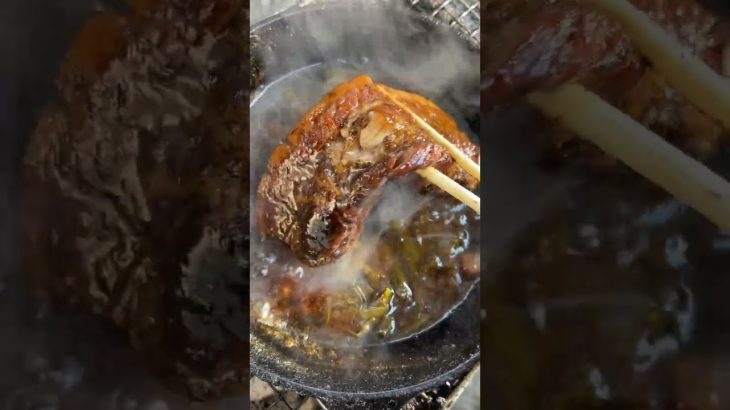 外でチャーシュー作ってたら朝になった男【キャンプ飯】