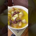 食べないと損するホタルイカと新じゃがのアヒージョ🦑🥔 #キャンプ #キャンプレシピ #キャンプ飯