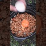 【キャンプ飯】赤からまぜめん