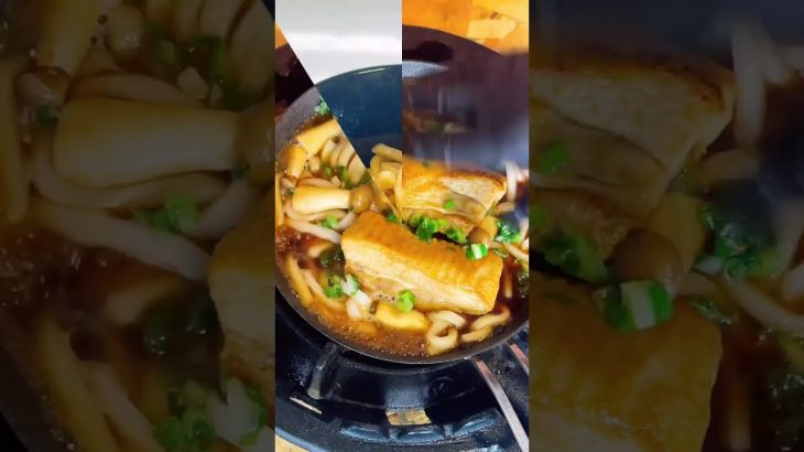 【キャンプ飯】焼いて仕上げる豚角煮　アレンジ角煮うどん