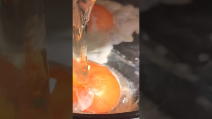 高騰している卵を使って限界目玉焼き #キャンプ #vlog #shorts