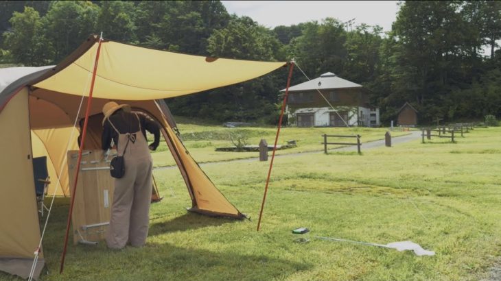 【月山あさひサンチュアパーク】オートキャンプ場　PVファミリー編 ブナ林🌳が広がる自然豊かなキャンプ場🏕  ピザ🍕焼き体験やタイダイ染体験、まきまきパン焼き体験などもありファミリーにおすすめ
